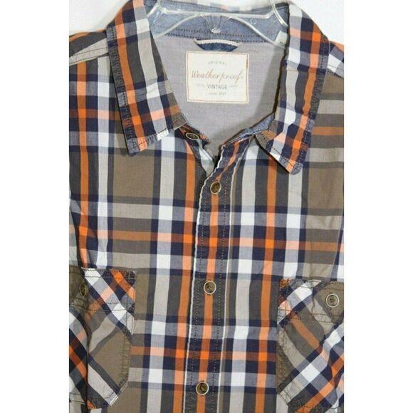 Weatherproof Shirt Button Down Men's Size 2XL Long Sleeves Plaid - Picture 1 of 7